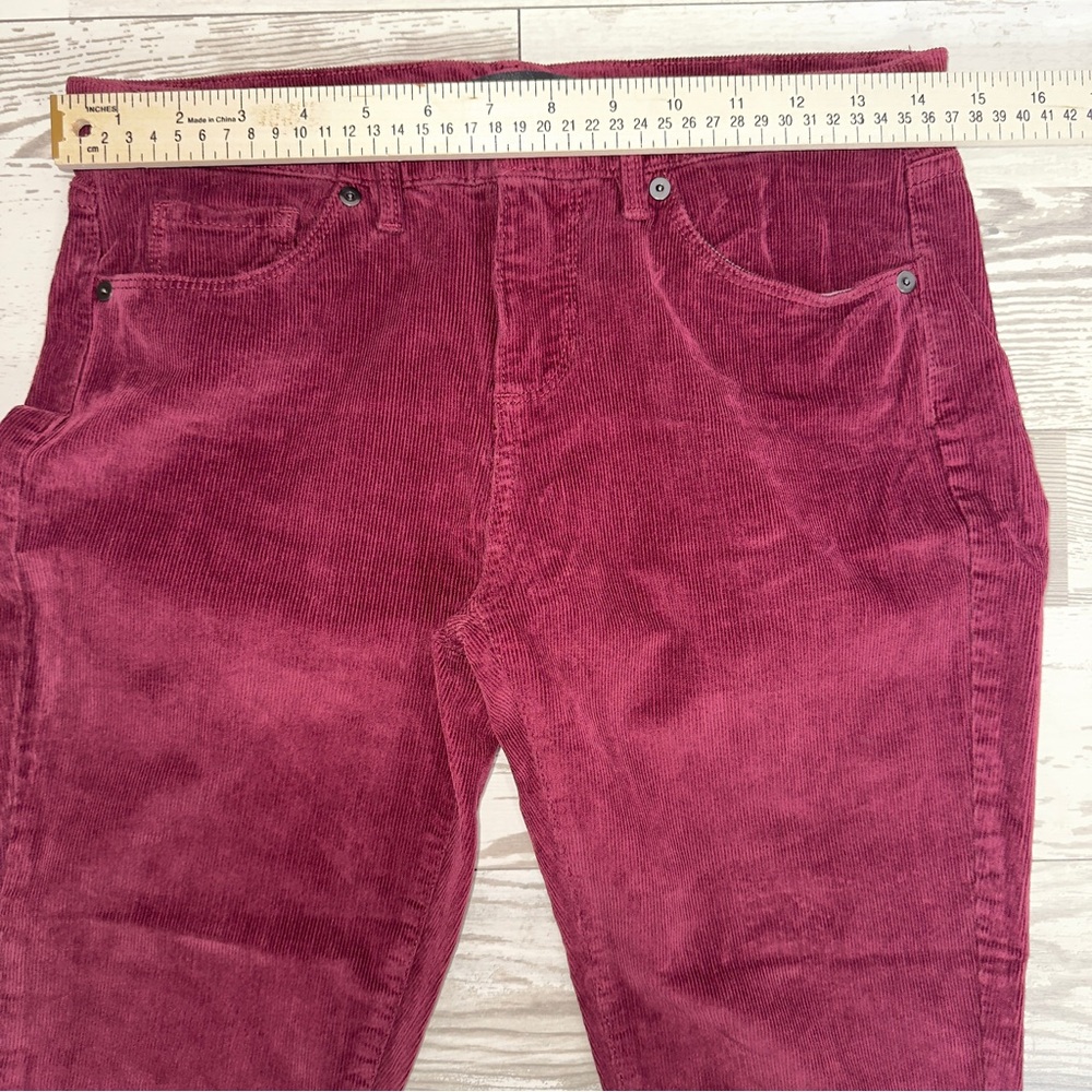 Banana Republic Burgundy Corduroy Skinny Pants Women’s 26P Petite - Picture 4 of 12